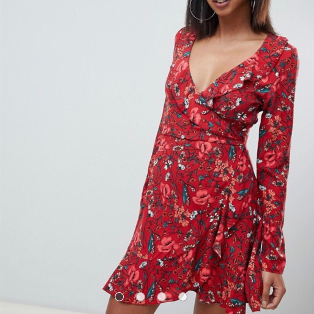 ASOS Floral Long Sleeve Dress